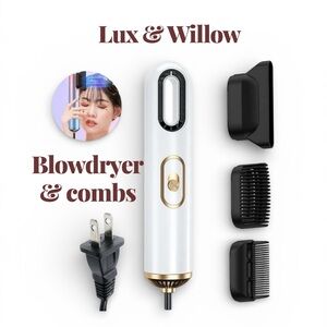 Lux & Willow Blowdryer with Combs